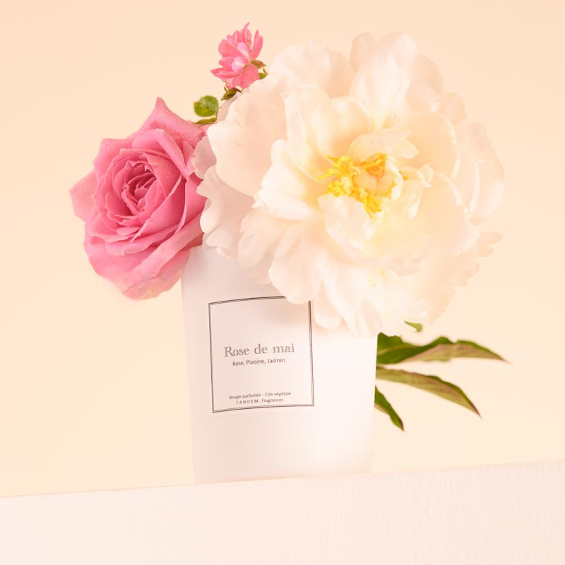 Bougie Parfumée Rose de Mai 180g