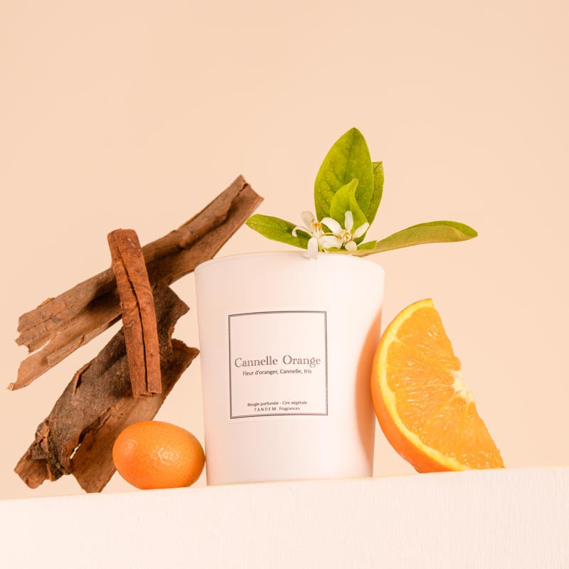Bougie Parfumée Cannelle Orange 180g