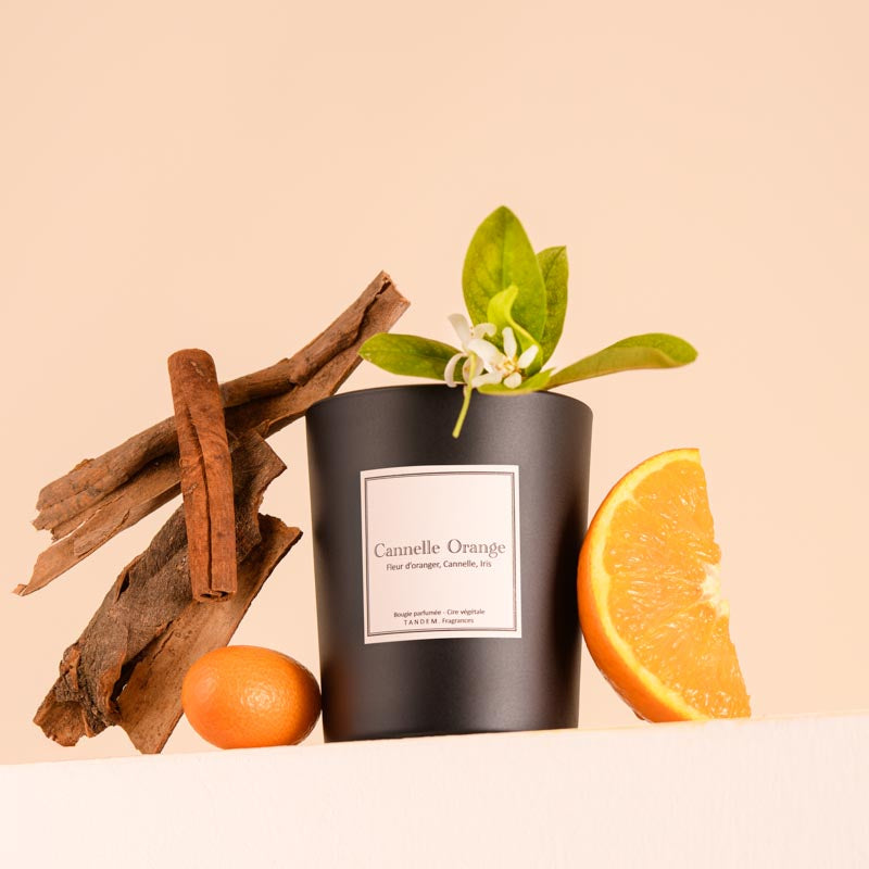Bougie Parfumée Cannelle Orange 180g