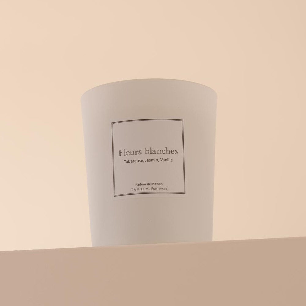 Bougie Parfumée Fleurs Blanches 180g