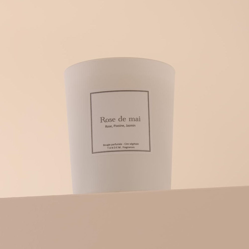 Bougie Parfumée Rose de Mai 180g